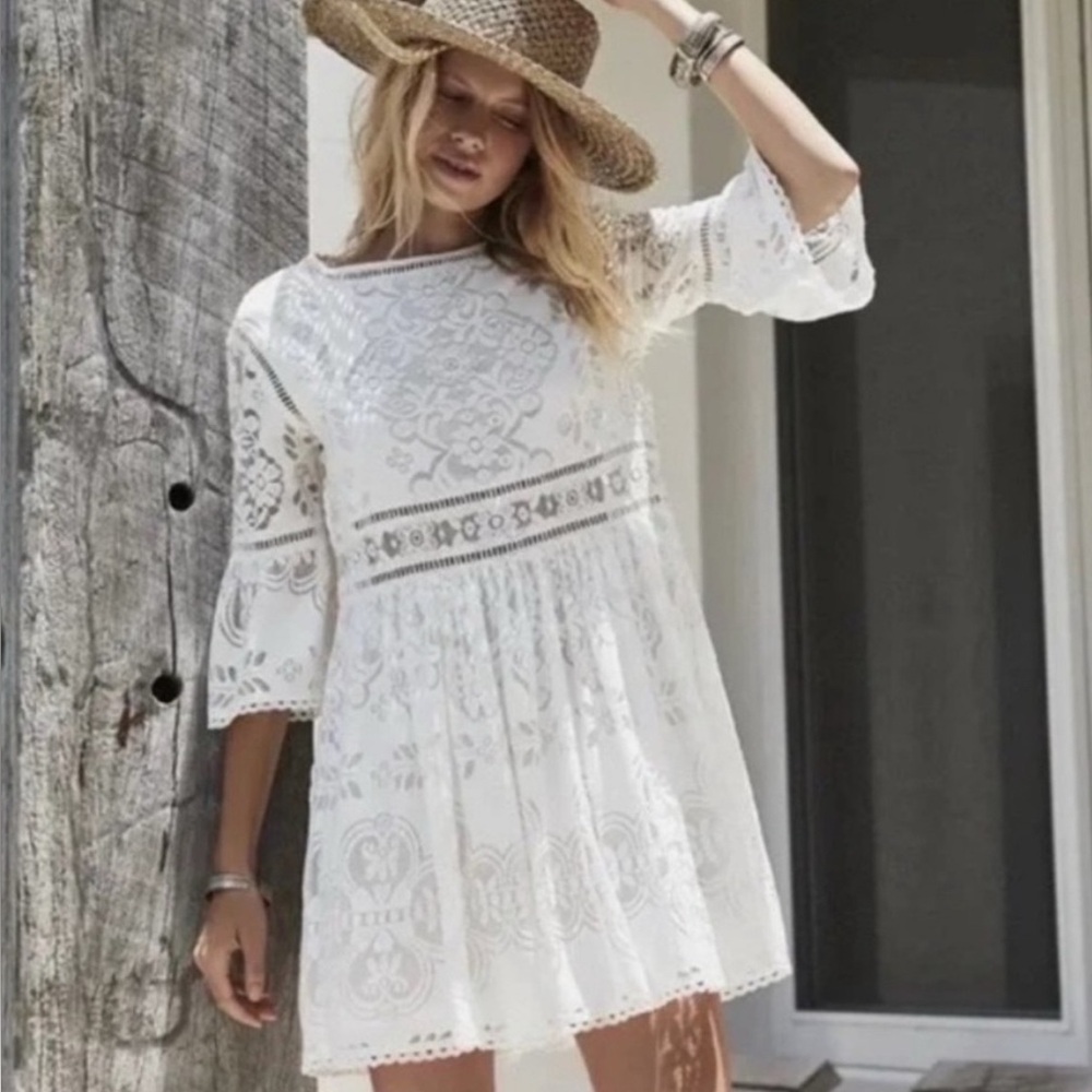 Spell & the Gypsy Collective Clover Lace Mini Dress Size Medium